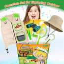 Kids Explorer Kit & Bug Catcher Kit, Kids Camping Gear for Kids, Outdoor Exploration Set with Vest & Hat, Ideal Outdoor Camping Adventure Toys for Ages 3 4 5 6 7 8 Boys Girls by TinyTreasures Baby Boutique