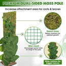 DUSPRO Flat Mesh Moss Poles for Climbing Plants Monstera Stackable Moss Pole for Plants with Real Moss Moss Plant Pole for Potted Plants Handmade Moss Stick for Indoor Plants Grow Upward 2 Pack 22” by GreenHaven Gardens