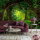 FENDROM Nature Forest Tree Cave Tapestry Wall Hanging Landscape Stream Through Green Rainforest Tapestries Jungle Creek Psychedelic Wall Blanket for Living Room by CozyNest Decor