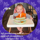 Silly Goose Silicone Animal Baby Bibs for Babies and Toddlers, Waterproof, Adjustable, Soft, Extra Wide Food Catcher Pocket (Baby Fox) by TinyTreasures Baby Boutique