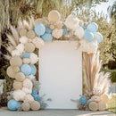 RUBFAC 129pcs Sand White Balloons Different Sizes 18 12 10 5 Inches, Cream Beige Latex Balloon Garland Arch for Birthday Party Graduation Wedding Anniversary Baby Shower Decoration by TinyTreasures Baby Boutique