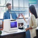 EUHOMY Portable Dishwasher Countertop Dishwashers, 8 Programs Mini Dishwasher, 5L Built-in Water Tank and Inlet hose, Self Clean, Baby Care, Air Dry Function, for Apartments & RVs, No Hookup Needed by TinyTreasures Baby Boutique