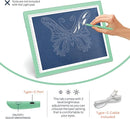 iVyne Corded Light Pad for Weeding Vinyl - A4 Light Box for Drawing - Light Board for Tracing - Light Box for Diamond Painting, Weeding Vinyl, Sketching, Tracing (Green) by TinyTreasures Baby Boutique