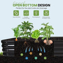 5-in-1 Adjustable Raised Garden Bed Kit | Galvanized Planter Boxes for Vegetables, Flowers | 12" Tall, Multiple Sizes (8x3x1ft, 9x2x1ft, 10x1x1ft, 6x5x1ft, 7x4x1ft) | Outdoor Metal Raised Bed, Grey by GreenHaven Gardens