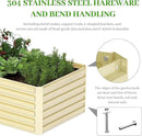 8x4x2 ft Outdoor Raised Garden Bed, Large Metal Planter Raised Beds, Planters for Outdoor Plants for Vegetables, Flowers, Herbs, Fruits, and Succulents.(2 Pcs,Yellow) by CozyNest Decor