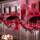 JMEXSUSS Connectable Red and White Christmas Lights, 8 Modes 100 LED Twinkle String Lights Indoor, Clear Wire Plug-in Christmas String Lights Outdoor Waterproof by GreenHaven Gardens