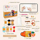 ChillFuzz Animal Crochet Kit Beginner Crochet Kit for Adults and Kids with Soft Yarn Hook and Instructions Cute Handmade DIY Gift Bear by TinyTreasures Baby Boutique
