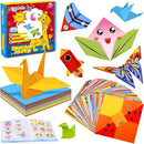 Aigybobo Origami Paper Set, 308PCS Kids Craft Paper Kit with Instructional Book for Girls Age 6,7,8,9,10,11,12, Art Projects Supplies for School Class Craft Lessons- Christmas Gifts for Boys&Girls by TinyTreasures Baby Boutique