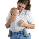 Solly Baby Wrap, Buttery-Soft Baby Carrier Newborn to Toddler 8-25 Lbs., Lightweight & Hands-Free Breathable Summer Carrier, Baby Wearing & Postpartum Essential, New Mom Gift, Natural + Grey Stripe by TinyTreasures Baby Boutique