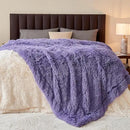 GONAAP Fuzzy Faux Fur Throw Blanket Twin Size Lavender Super Soft Cozy Plush Fuzzy Shaggy Blanket for Couch Sofa Bed (Lavender, Twin(60"x80")) by CozyNest Decor