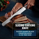 Cutluxe Butcher Knife Set – BBQ Brisket, Breaking & Boning Knife – Slicing Carving Knife Set for Meat Cutting, Ultra Sharp German Steel, Full Tang, Ergonomic Handles – Artisan Series by GreenHaven Gardens