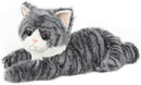 Gray Tabby Cat Stuffed Animals, Microwavable Stuffed Animal Adorable Fluffy Cat Plush for Warmth & Comfort, Heatable & Coolable Lavender Scent Cat Toys, Cute Soft Plushies Cat Gifts for Kids & Adults by TinyTreasures Baby Boutique