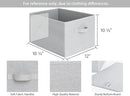 StorageWorks Storage Baskets for Shelves, Foldable Fabric Closet Storage Bins with Handles, Fabric Storage Bins Clothes Organizer, Light Grey, 3-Pack, Extra Large by TinyTreasures Baby Boutique