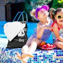 2 Pcs Large Travel Laundry Bag - Waterproof Wet Dry Washable for Dirty Clothes, Bathing Suit, Workout, Gym, Swimming, Yoga by TinyTreasures Baby Boutique