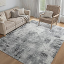 Kelarea Living Room Rug 4x6 Grey Area Rug Machine Washable Rugs, Non Slip Abstract Vintage Indoor Carpet for Bedroom, Nursery, Classroom, Dining Room, Home Office by TinyTreasures Baby Boutique
