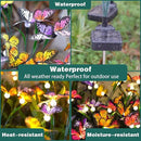 TONULAX Solar Garden Lights - Swaying Butterfly Light, Swaying in The Wind, Solar Outdoor Lights, Yard Patio Pathway Decoration, High Flexibility Iron Wire & Realistic Butterflies(4 Pack)