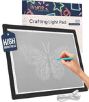 iVyne Corded Light Pad for Weeding Vinyl - A4 Light Box for Drawing - Light Board for Tracing - Light Box for Diamond Painting, Weeding Vinyl, Sketching, Tracing (Black) by TinyTreasures Baby Boutique