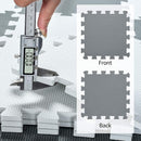 qqpp EVA Rubber 18 Tiles Interlocking Puzzle Foam Floor Mats - Baby Play Mat for Playing | Exercise Mat for Home Workout. Gray. QC-Lb18N by TinyTreasures Baby Boutique