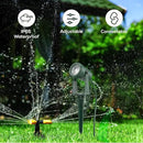 ZYAN 8 Pack Outdoor Landscape Lighting with 8 Colorful Lens and Power Supply, Green Shell by GreenHaven Gardens
