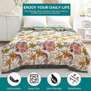 Premium Bed Throws- Boho Throw Blanket 80”x 90”,100% Cotton Ultra Soft Rustic Quilt Summer Blanket Travel Muslin Blanket Home Decor Large Bed Blankets All Season Throws for Women Mom by CozyNest Decor