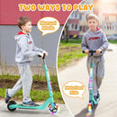 CBD Electric Scooter for Kids, 6 Mph Top Speed, Up to 5 Miles Range, 5.3" Solid Tires Wheel and Front Light, Kick Scooter Adjustable Height for Kids Age 6-12 by TinyTreasures Baby Boutique
