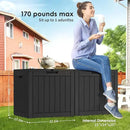 DRATO Deck Boxes, 31 Gallon Outdoor Storage Box for Patio Cushion, Sports Equipment, Garden Tools, Waterproof and UV Resistant, Lockable (Black) by GreenHaven Gardens