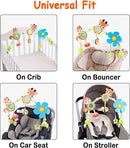 Adjustable Arch Bassinet Toys for Infant & Toddlers, Stroller Arch, Baby Crib Toys with Fascinating Hanging for Stimulating Baby’s Senses and Developing Motor Skills by TinyTreasures Baby Boutique