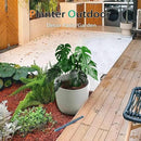 Concrete Planter Outdoor Indoor, Large Cement Plant Pots for Trees Flowers (Gray, 18 inch) by GreenHaven Gardens