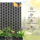 Raised Garden Bed with Trellis and Wheels,73"x47"x16" Metal Raised Garden Bed,Black Squared Metal Planter with Climbing Trellis for Vines & Vegetables by GreenHaven Gardens