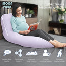MOON PARK Pregnancy Pillows for Sleeping - U Shaped Full Body Maternity Pillow with Removable Cover - Support for Back, Legs, Belly, HIPS - 65 Inch - Purple - Cooling Cover by TinyTreasures Baby Boutique