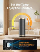 Dreo Space Heater, 1500W Electric Heaters for Indoor Use with Thermostat, 70° Oscillation, 8 Safety Protections, 5 Modes, Remote, 12H Timer, Quiet Portable Heater for Office, Bedroom, Large Room by CozyNest Decor