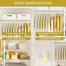 Ulif U6 Clothes Drying Rack, 5-Tier Over Washer and Dryer Laundry Room Storage and Organizer, Heavy-Duty Space Saver, 65.3" W x 13.4" D x 77.5" H, White by CozyNest Decor