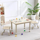 Kids Table and 2 Chairs Set, Height Adjustable (17.7"-26.1") Toddler Table and Chair Set, Multi-Activity Table with Graffiti Desktop, Children’s Table and Chairs for Classroom, Home & Daycare by CozyNest Decor