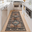 Lahome Hallway Runner Rug - 2x6 Washable Non-Slip Carpet Runner, Throw Untra-Thin Stain Resistant Kitchen Carpet, Vintage Medallion Print Non-Shedding Mat for Bedroom Entryway Bathroom by TinyTreasures Baby Boutique