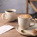 AmorArc 12oz Coffee Mugs, Ceramic Coffee Mugs set of 6 for Man, Woman, Dad, Mom, Modern Coffee Mugs with handle for Latte/Cappuccino/Milk/Cocoa. Dishwasher&Microwave Safe, Cappuccino by CozyNest Decor