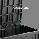 180 Gallon Patio Storage Box - Waterproof Deck Boxes & Outdoor Storage Deck Box, Lockable Resin Chest for Pool/Garden Tools, UV-Resistant, Black by GreenHaven Gardens