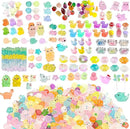 400pcs Luminous Mini Resin Animal in The Dark Tiny Miniature Figures Ornament Duck Frog Mushroom Owl Dog Rabbit Crab Dolphin Shell Fairy Garden Accessories Aquarium Landscape Bonsai Decor by GreenHaven Gardens