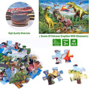 Jumbo Floor Puzzle for Kids,48 Piece Volcano Dinosaur Large Jigsaw Puzzles, Fun Educational Toy for Toddlers Ages 3-5,Preschool Learning Gift for Boy Girl Ages 4-8 by TinyTreasures Baby Boutique