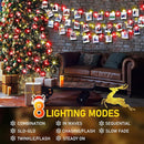 KNONEW 403ft 1000 LED String Lights Outdoor Christmas Lights 8 Modes & Timer Fairy Light Plug in Waterproof LED String Lights for Xmas Yard Tree Wedding Decorations (Red and Warm White) by GreenHaven Gardens