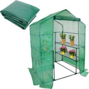 Walk-in Greenhouse Replacement Cover with Roll-Up Zipper Door- 56"x56"x76" PE Plant Gardening Greenhouse Cover for Gardening Plants Cold Frost Protection Wind Rain Proof (Frame Not Include) by GreenHaven Gardens
