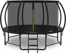 14FT 12FT 10FT 16FT Trampoline with Safety Enclosure, Anti-Rust Coating – ASTM Certified, Heavy-Duty Outdoor Trampoline with Ladder – for Kids & Adults by TinyTreasures Baby Boutique