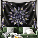 Damanse Floral Tapestry Wall Hanging Cute,Boho Wall Tapestry for Bedroom Aesthetic,Mandala Living Room Decor for Teen Girls (Purple, 49.20" x 59.10") by CozyNest Decor
