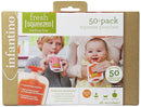 Infantino Disposable Squeeze Pouches - Pack of 50 Disposable Pouches for Portable Homemade semi-Solid Food for Babies and Toddlers, BPA and PVC Free, Freezer Safe by TinyTreasures Baby Boutique