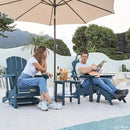 SERWALL Folding Adirondack Chair Footrest Set of 2, Adirondack Ottomans Without Assembly, Blue by GreenHaven Gardens