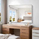 Silver Bathroom Mirror, 36x48 Inch Rectangular Deep Frame Mirror, Large Wall Mounted Bathroom Vanity Mirror Over Sink for Bedroom,Restroom, Living Room, Hangs Vertically or Horizontally by CozyNest Decor