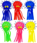 4E's Novelty Octopus Water Balls - Pack of 6 - Pool Toys for Kids Sensory Absorbent Water Splash Balls Bomb, Toddler Bath Toy, Swimming Pool Floating Swim Toys Outdoor Activity & Game by TinyTreasures Baby Boutique