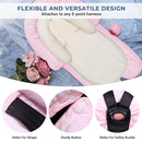 COOLBEBE New Babybody Support & Strap Covers Set for Newborn Infant Toddler- Extra Soft Stroller Cushion Pads Car Seat Insert, Perfect for Carseats, Strollers, Swings, Pink by TinyTreasures Baby Boutique