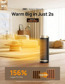Dreo Space Heater, 1500W Electric Heaters for Indoor Use with Thermostat, 70° Oscillation, 8 Safety Protections, 5 Modes, Remote, 12H Timer, Quiet Portable Heater for Office, Bedroom, Large Room by CozyNest Decor