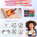 Halloween Face Painting Kit, 42 Color Non-Toxic Water Face Paint Kit with Brushes Gems Stencils, Professional Face Paint for Party, Creative Activity, Birthdays, Halloween Christmas Makeup Kit by TinyTreasures Baby Boutique