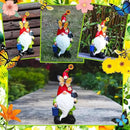 Gnomes Garden Statues Decor, Solar Waterproof Large Gnome with LED Lights Funny Garden Sculptures Outdoor Patio Yard Decorations Lawn Ornaments Gifts for Women Mom by CozyNest Decor